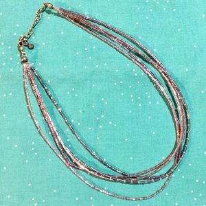 Lilac Beaded Strands